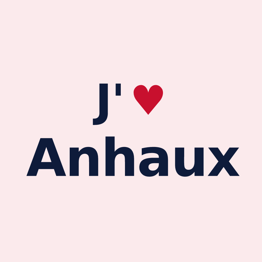 Magnet personnalisé Anhaux — design J'aime Anhaux