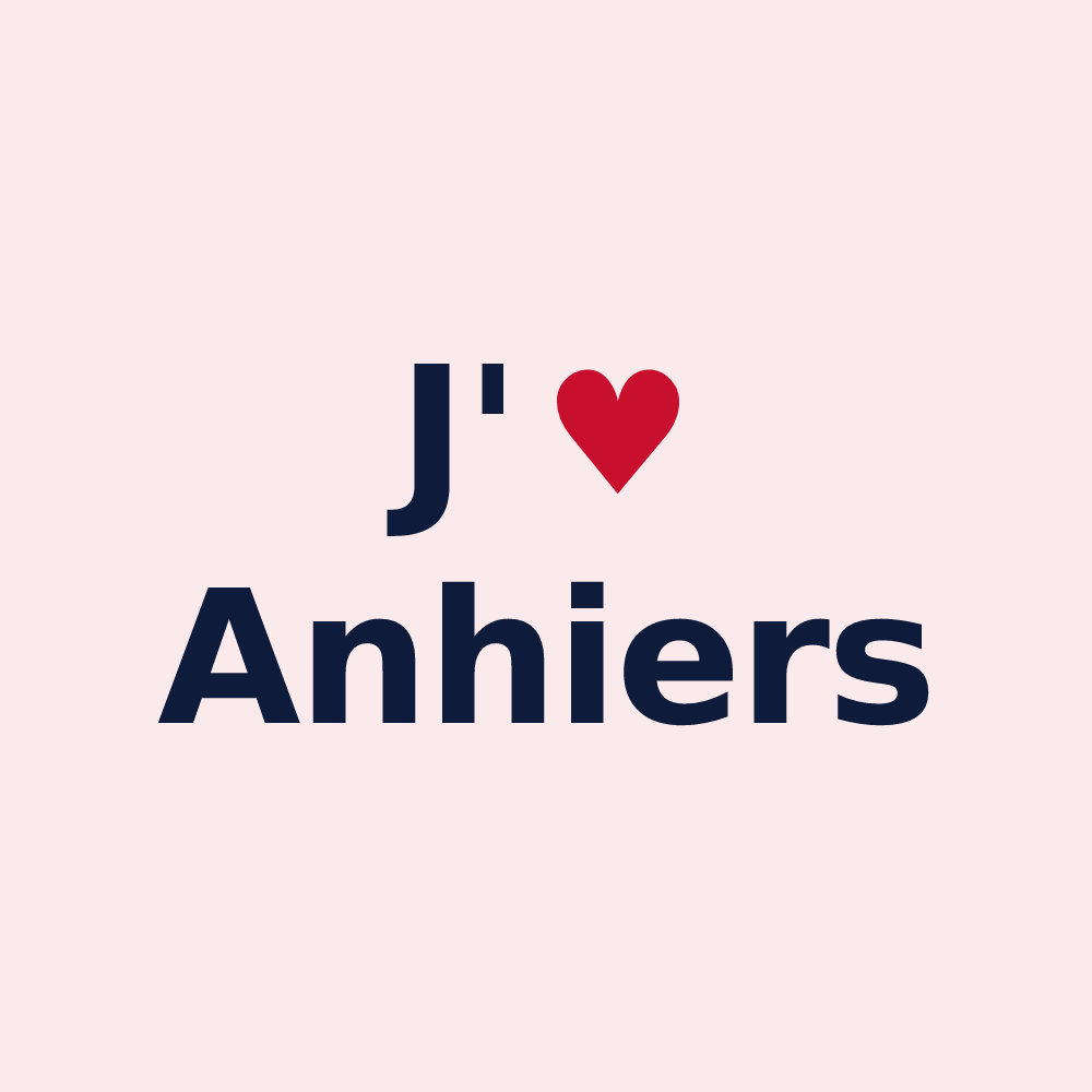 Magnet personnalisé Anhiers — design J'aime Anhiers