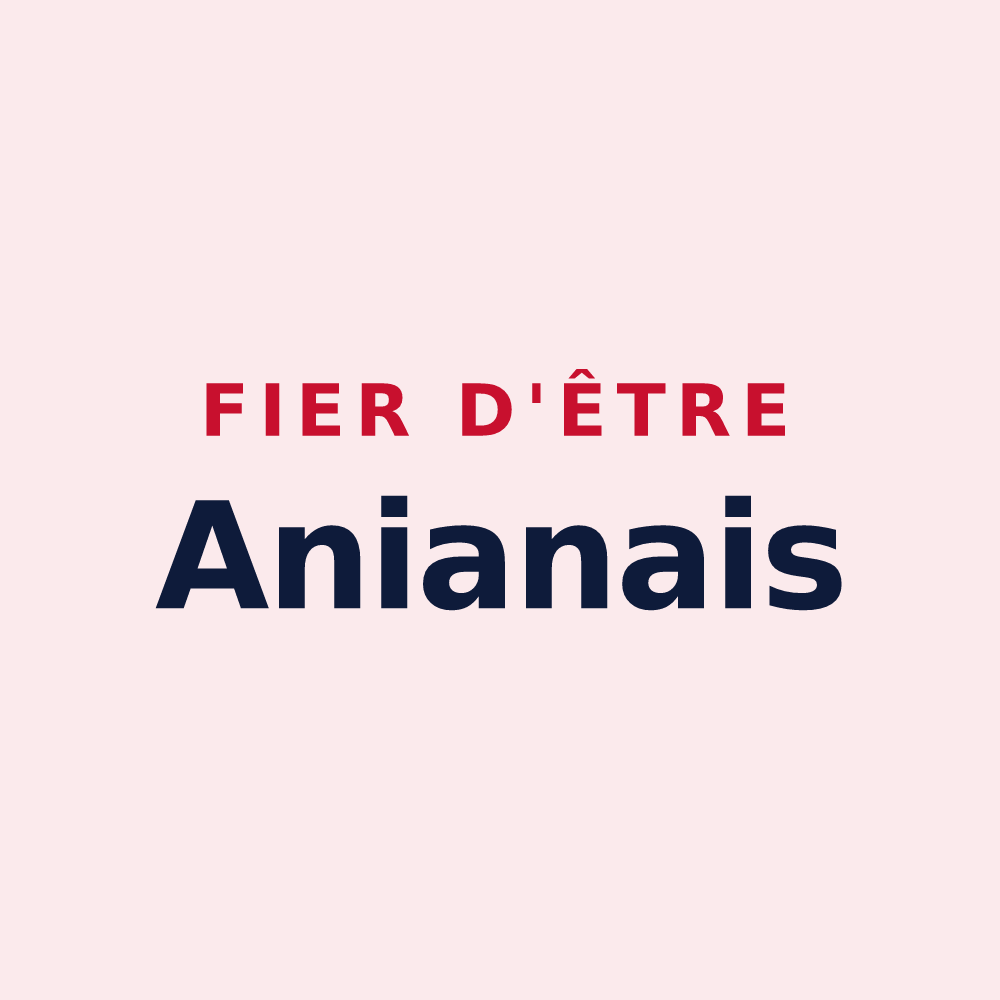 Magnet « Fier d'être Anianais » — design pour Aniane