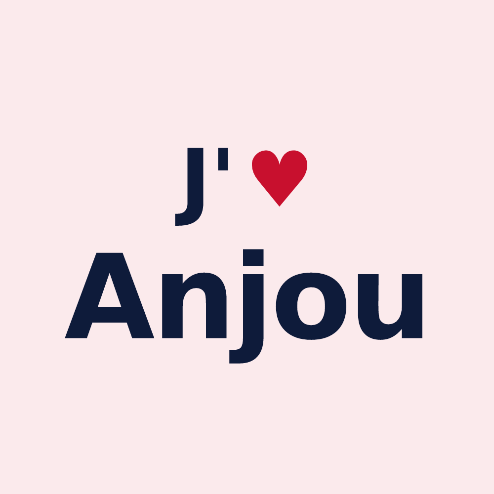 Magnet personnalisé Anjou — design J'aime Anjou