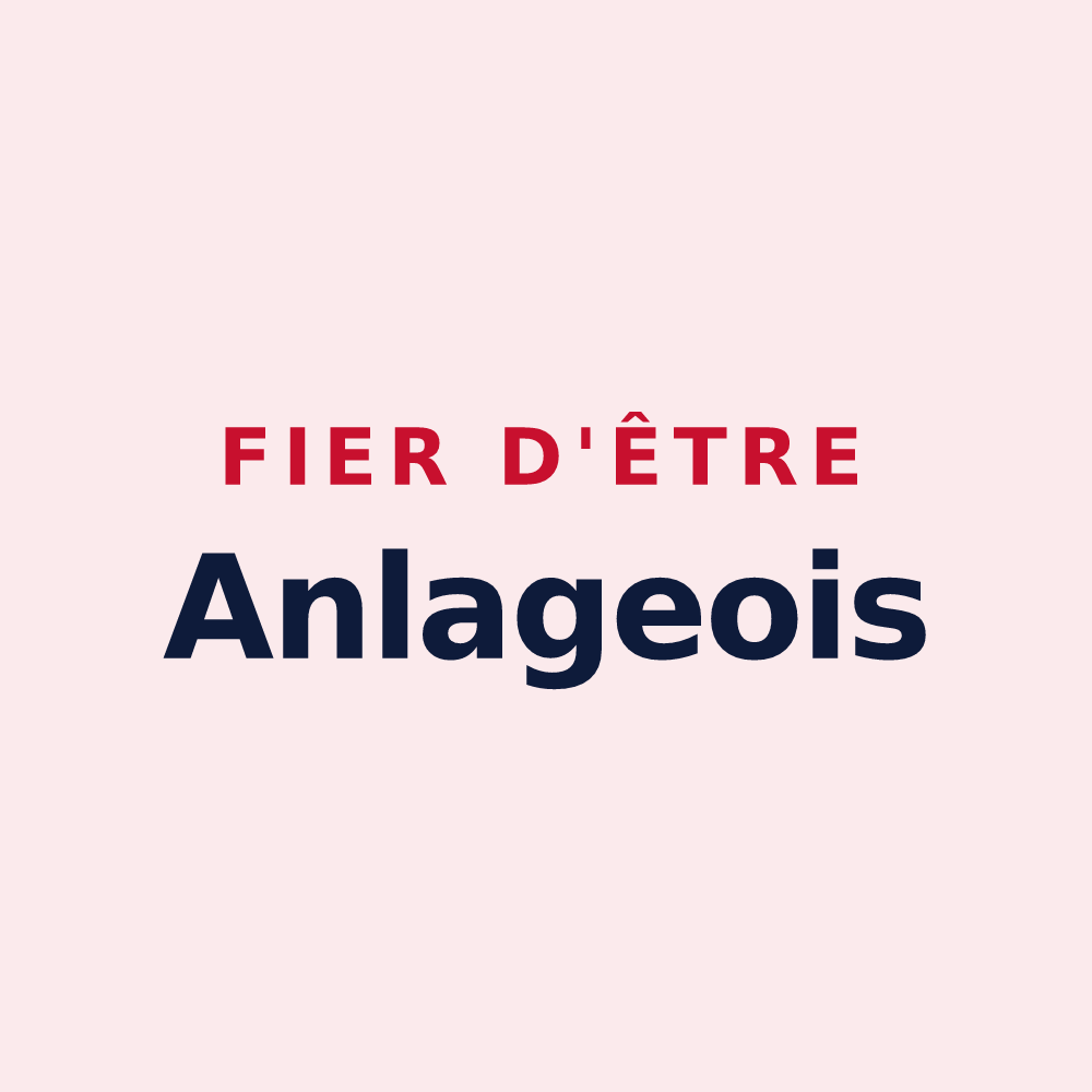 Magnet « Fier d'être Anlageois » — design pour Anla
