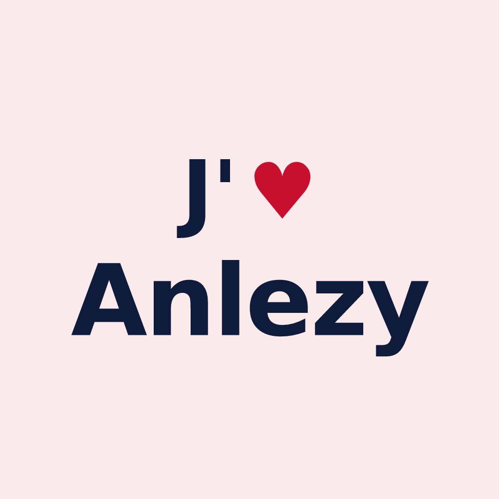 Magnet personnalisé Anlezy — design J'aime Anlezy