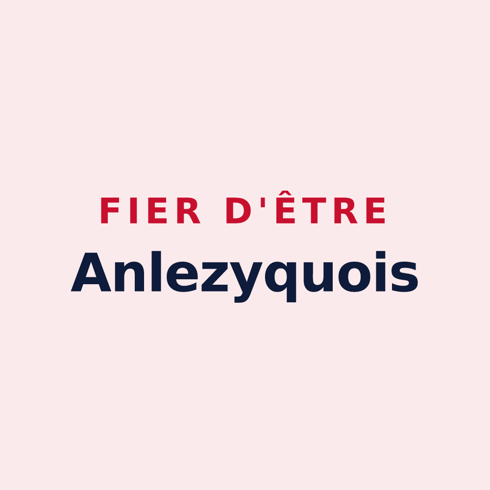 Magnet « Fier d'être Anlezyquois » — design pour Anlezy
