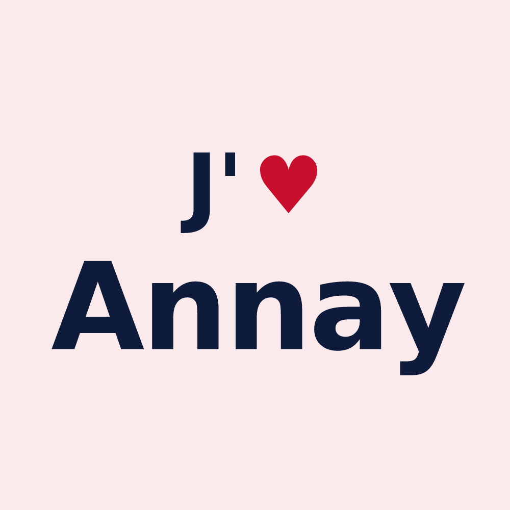 Magnet personnalisé Annay — design J'aime Annay