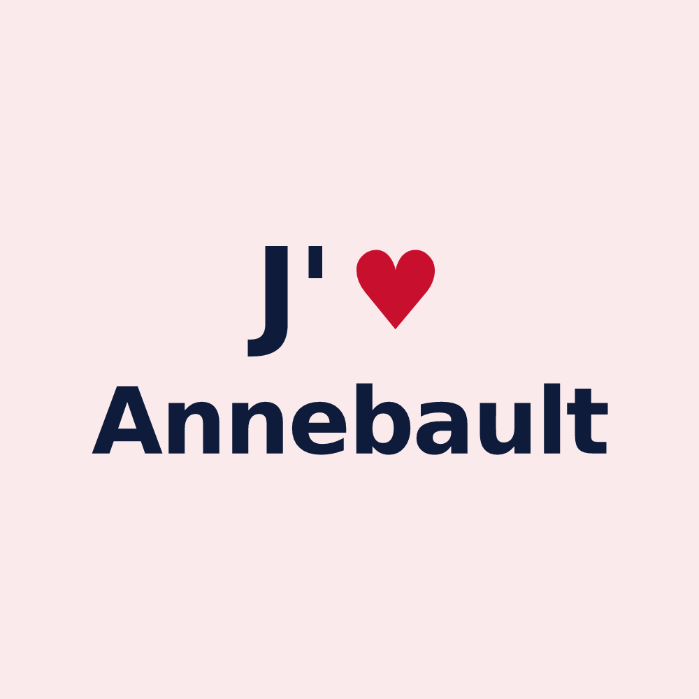 Magnet personnalisé Annebault — design J'aime Annebault