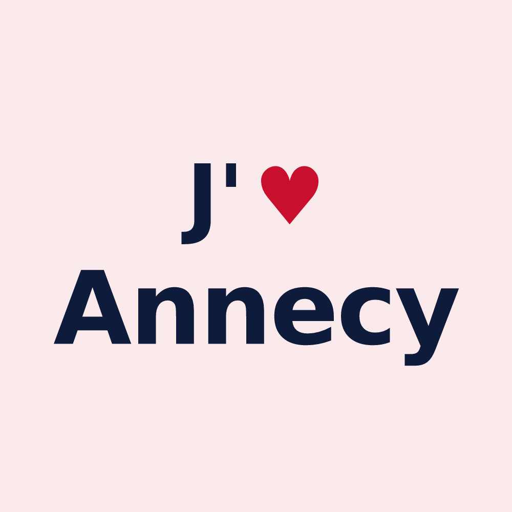 Magnet personnalisé Annecy — design J'aime Annecy