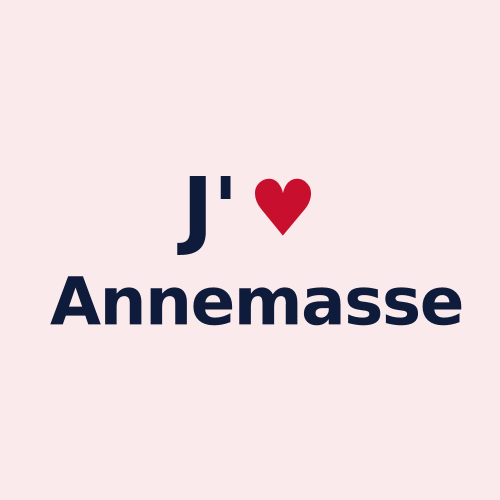Magnet personnalisé Annemasse — design J'aime Annemasse