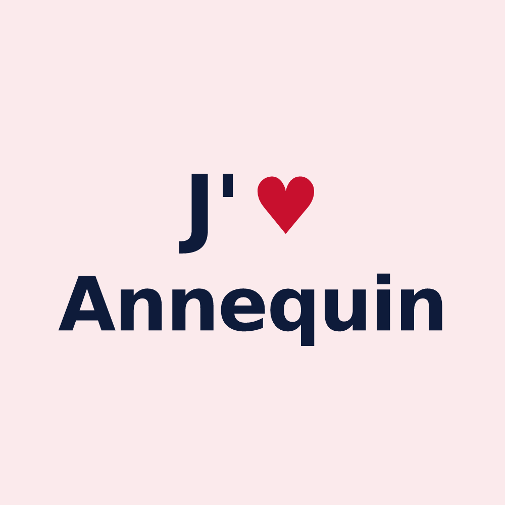 Magnet personnalisé Annequin — design J'aime Annequin