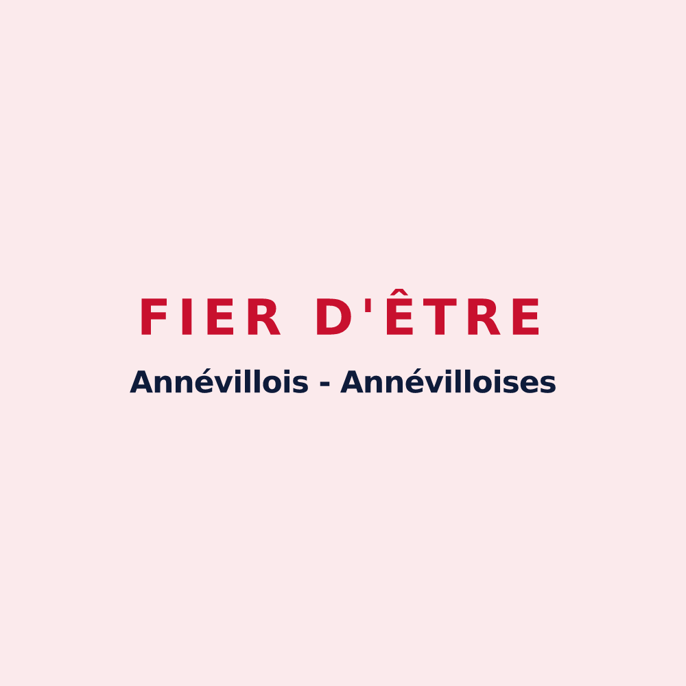Magnet « Fier d'être Annévillois - Annévilloises » — design pour Annéville-la-Prairie