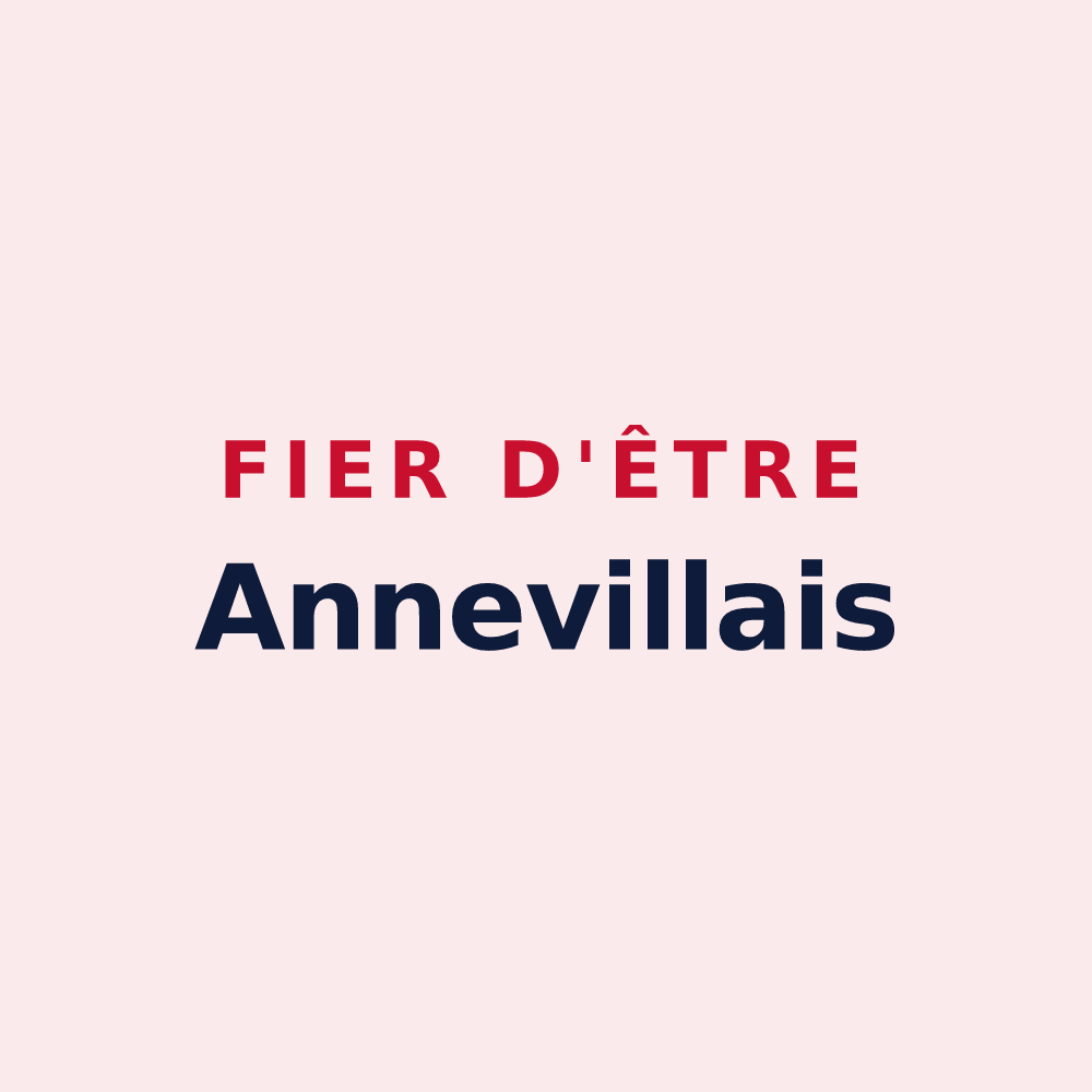 Magnet « Fier d'être Annevillais » — design pour Anneville-sur-Scie