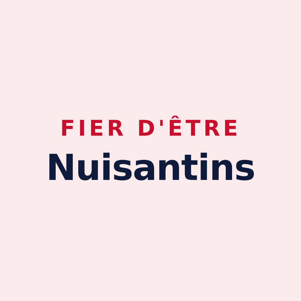 Magnet « Fier d'être Nuisantins » — design pour Annoisin-Chatelans