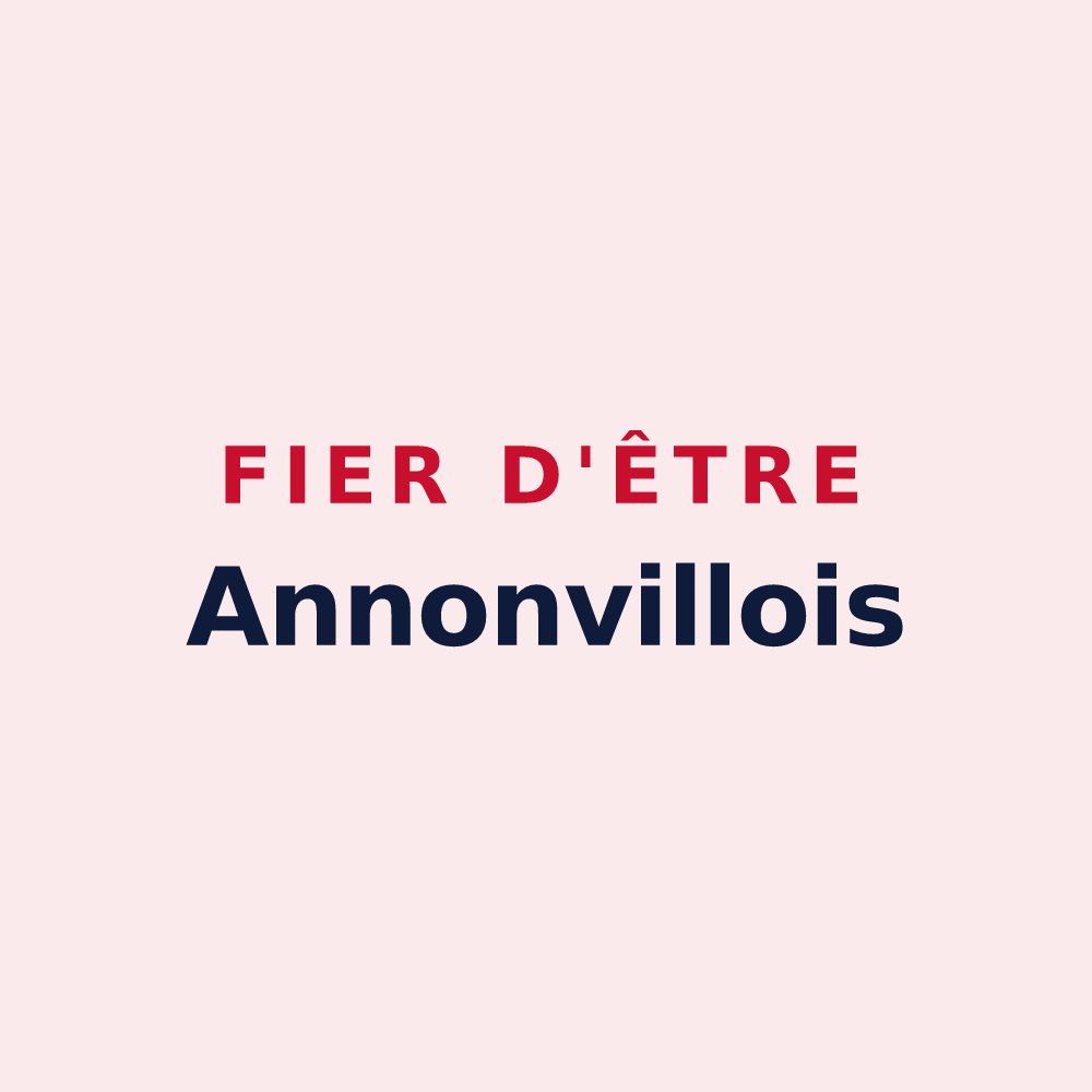Magnet « Fier d'être Annonvillois » — design pour Annonville