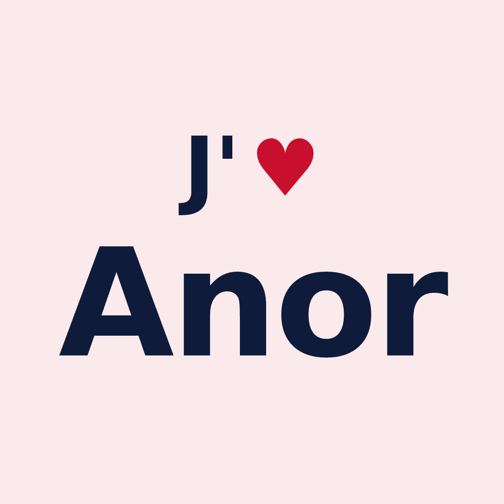 Magnet personnalisé Anor — design J'aime Anor