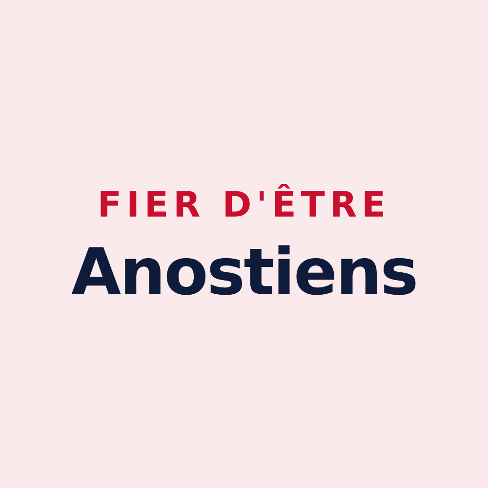 Magnet « Fier d'être Anostiens » — design pour Anost