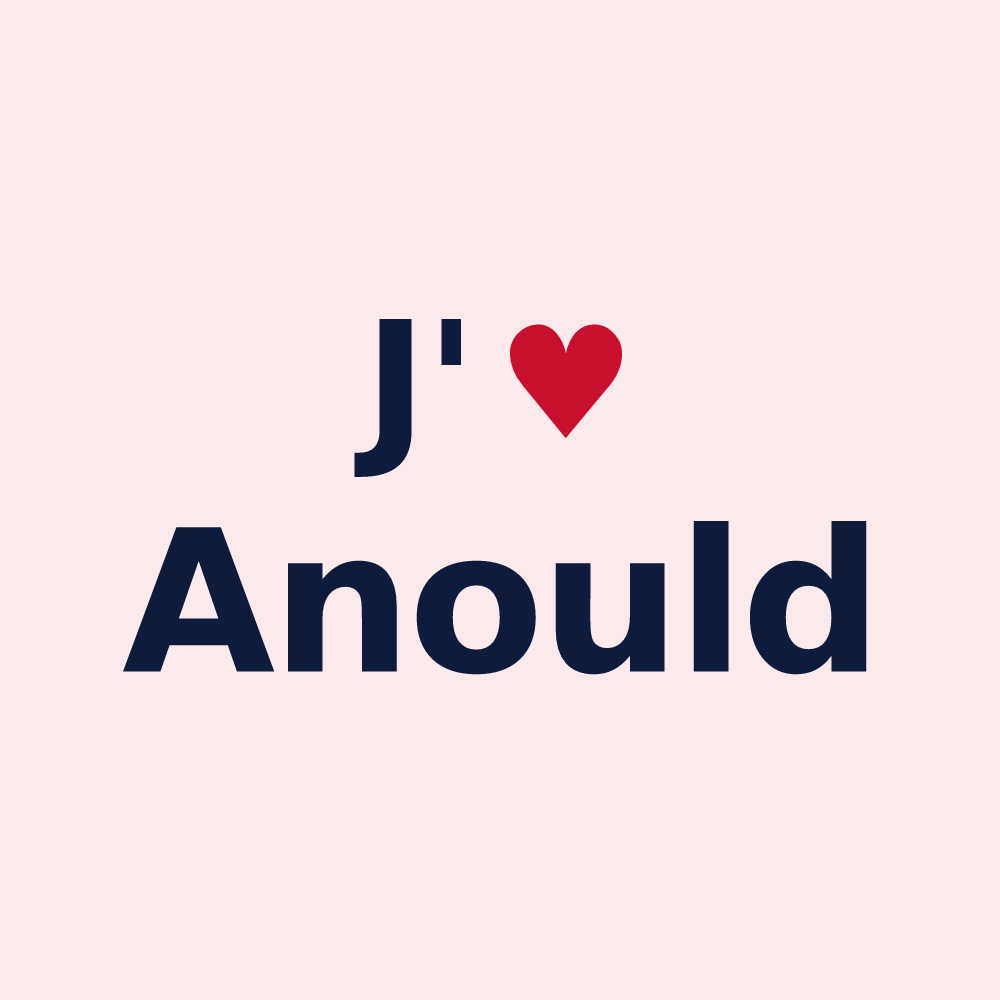 Magnet personnalisé Anould — design J'aime Anould