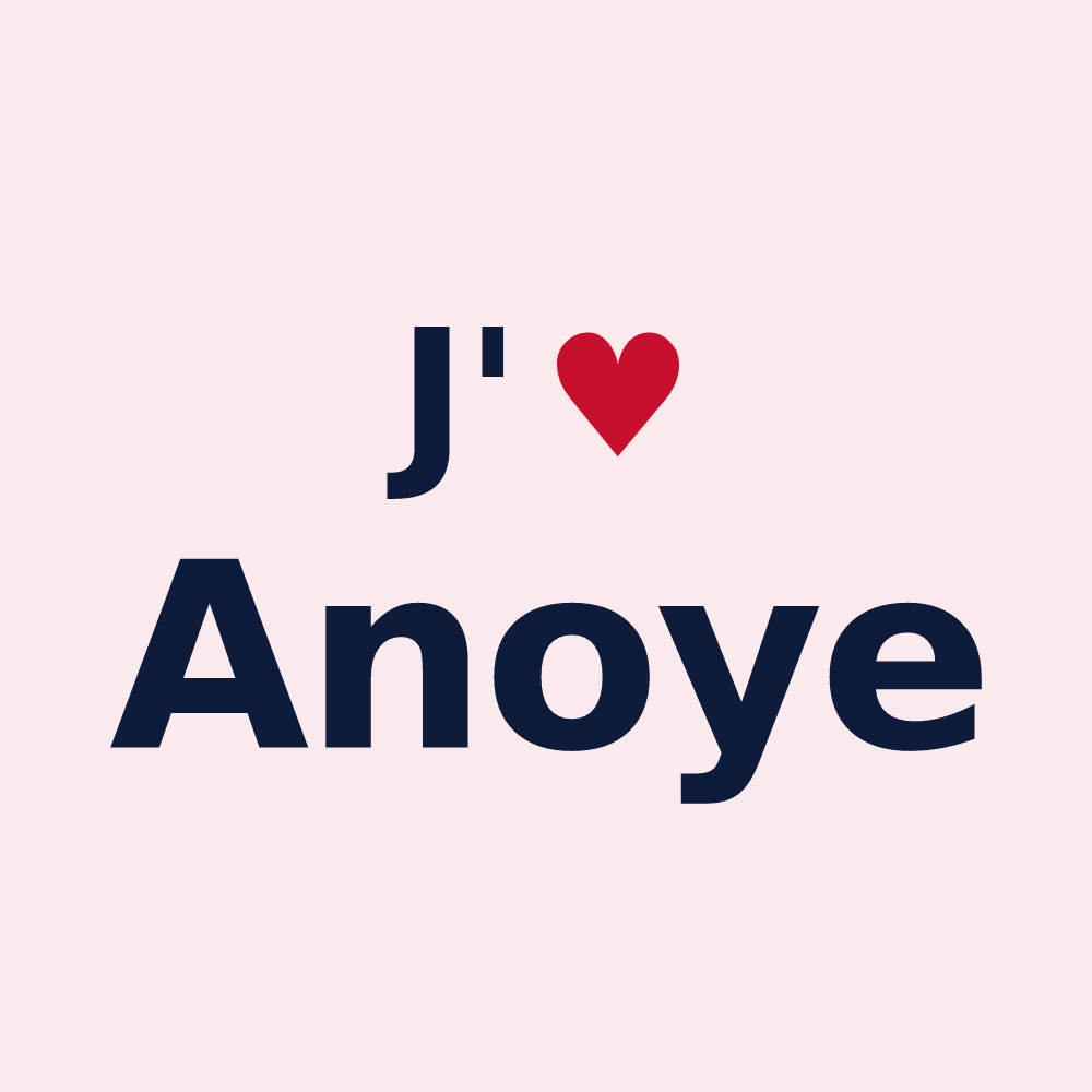 Magnet personnalisé Anoye — design J'aime Anoye