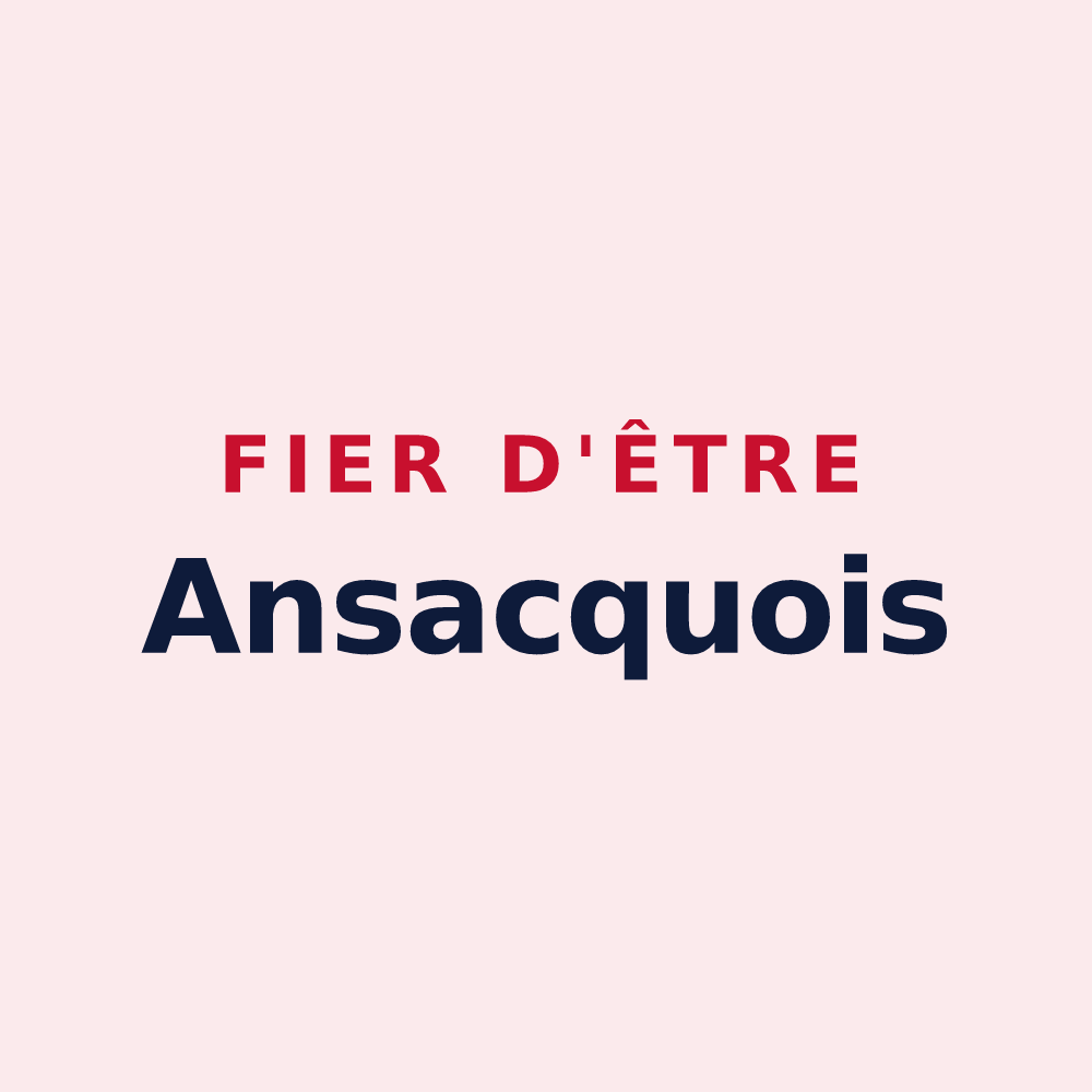 Magnet « Fier d'être Ansacquois » — design pour Ansacq