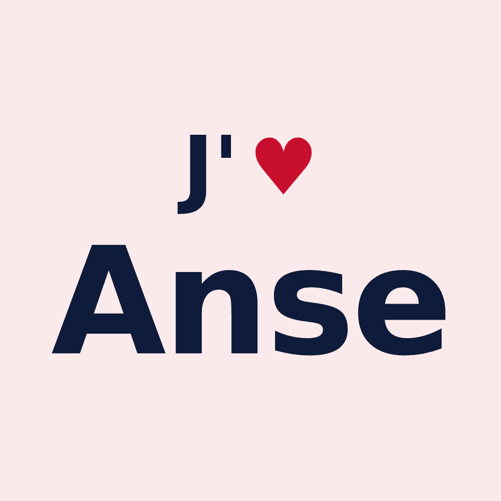 Magnet personnalisé Anse — design J'aime Anse