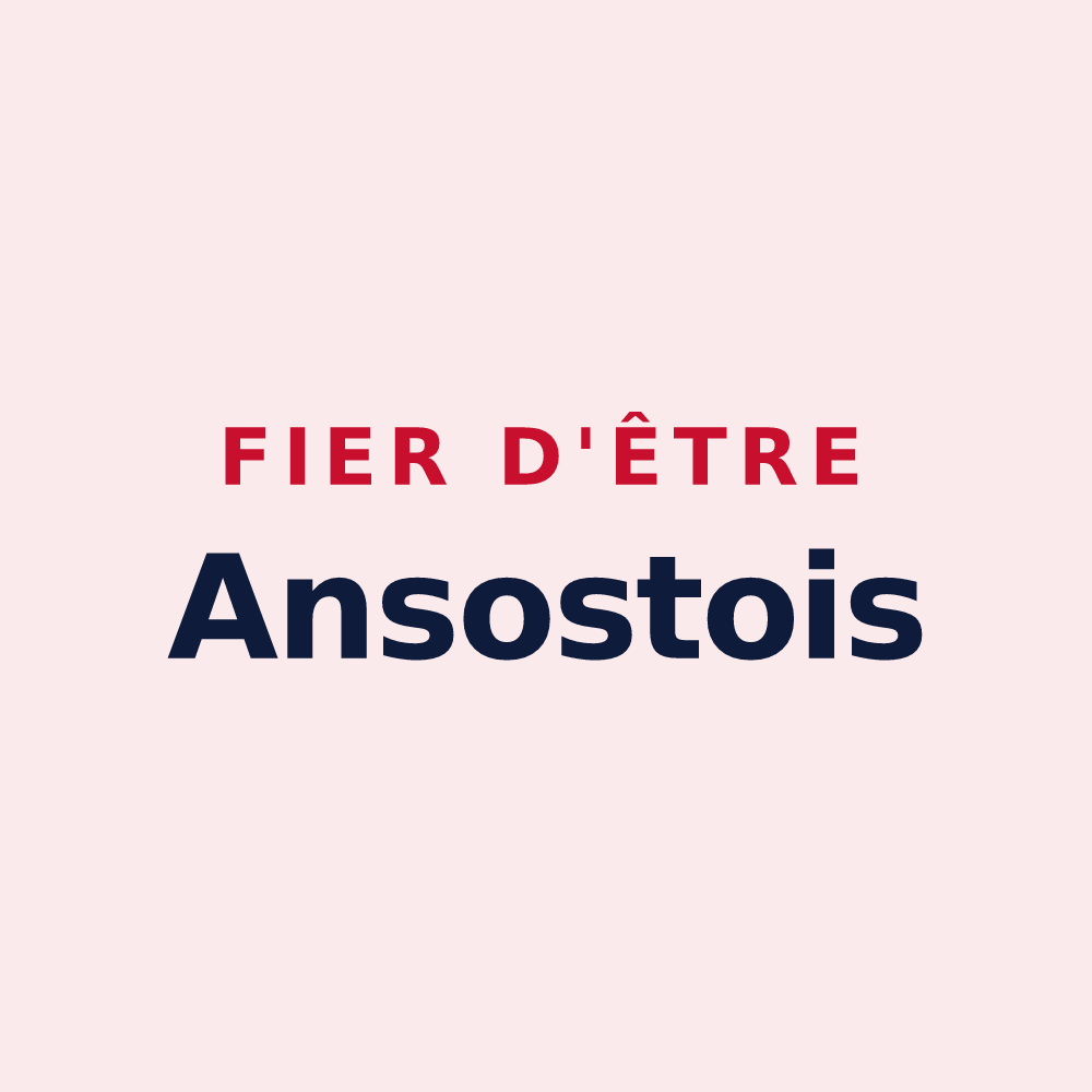 Magnet « Fier d'être Ansostois » — design pour Ansost