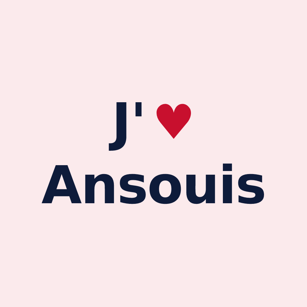 Magnet personnalisé Ansouis — design J'aime Ansouis