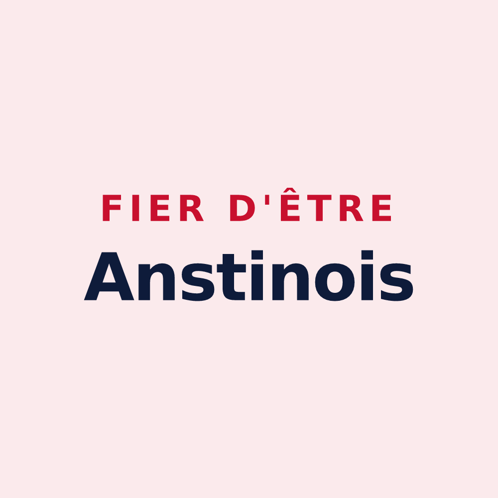 Magnet « Fier d'être Anstinois » — design pour Anstaing