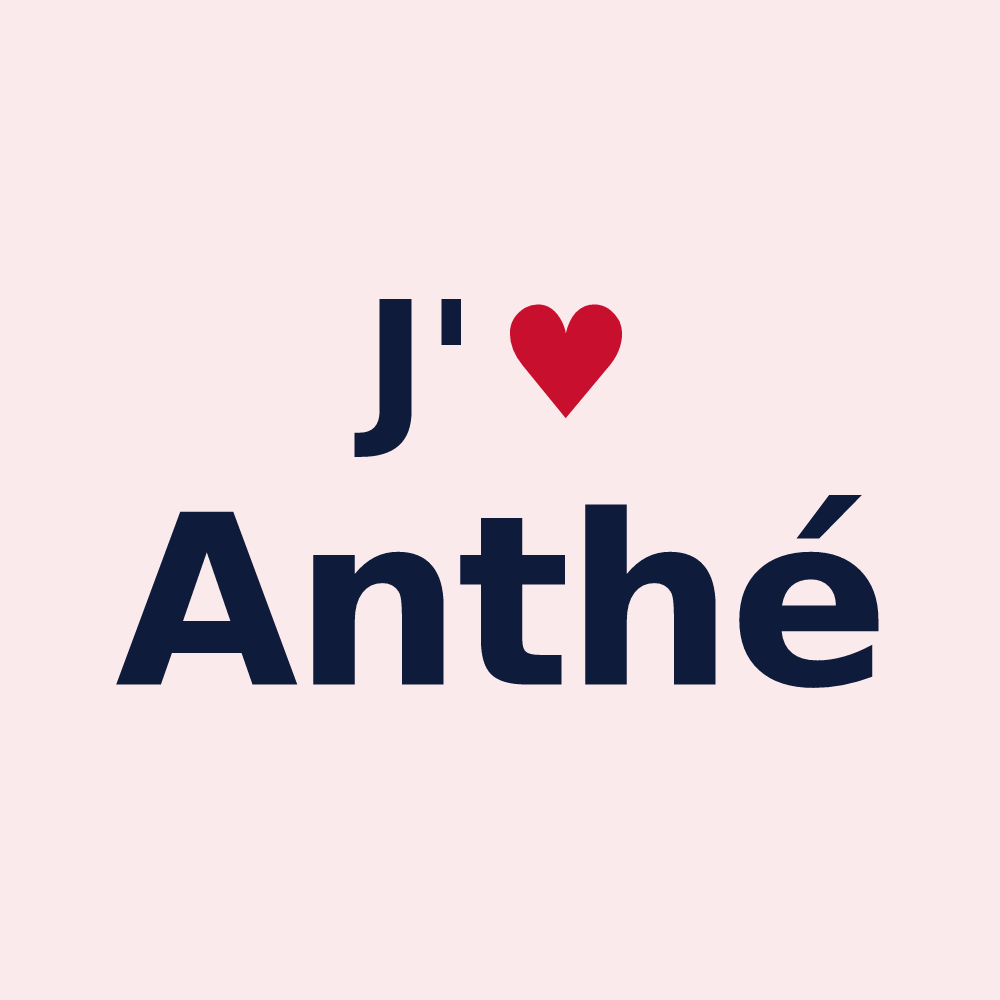 Magnet personnalisé Anthé — design J'aime Anthé