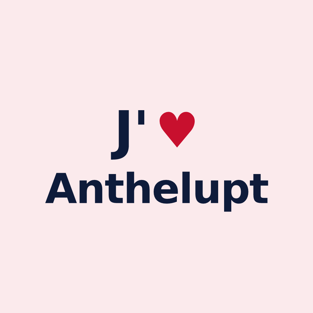 Magnet personnalisé Anthelupt — design J'aime Anthelupt