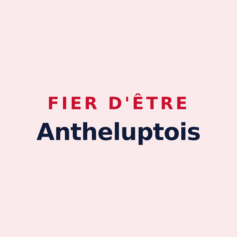 Magnet « Fier d'être Antheluptois » — design pour Anthelupt
