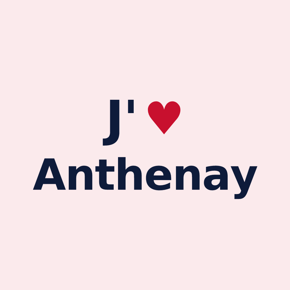 Magnet personnalisé Anthenay — design J'aime Anthenay