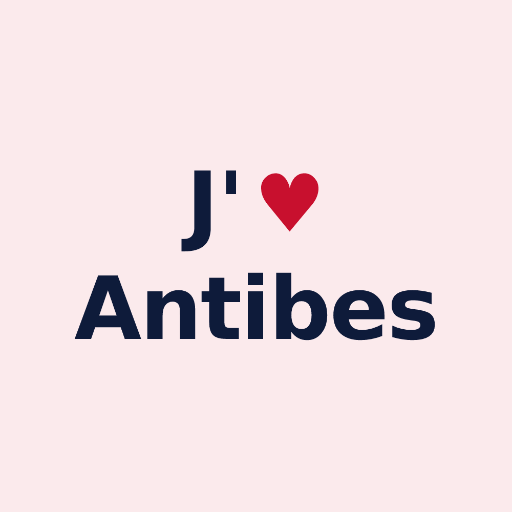 Magnet personnalisé Antibes — design J'aime Antibes