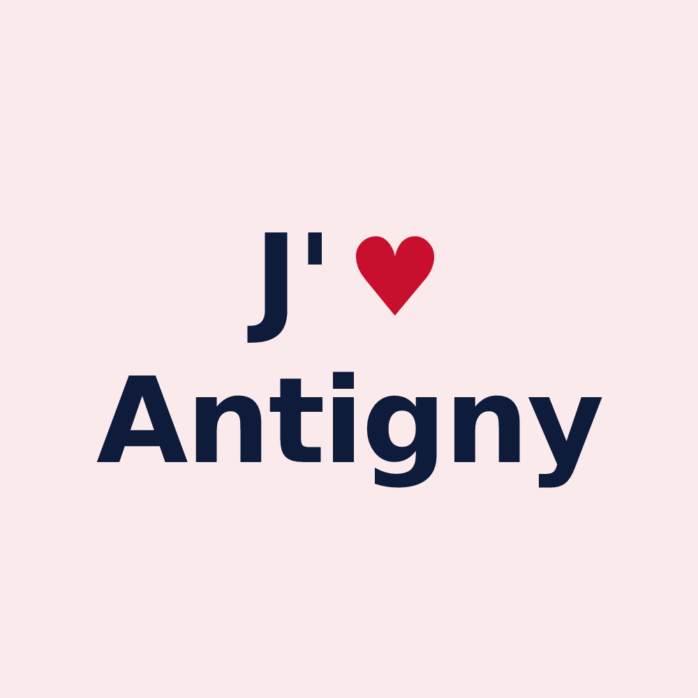 Magnet personnalisé Antigny — design J'aime Antigny