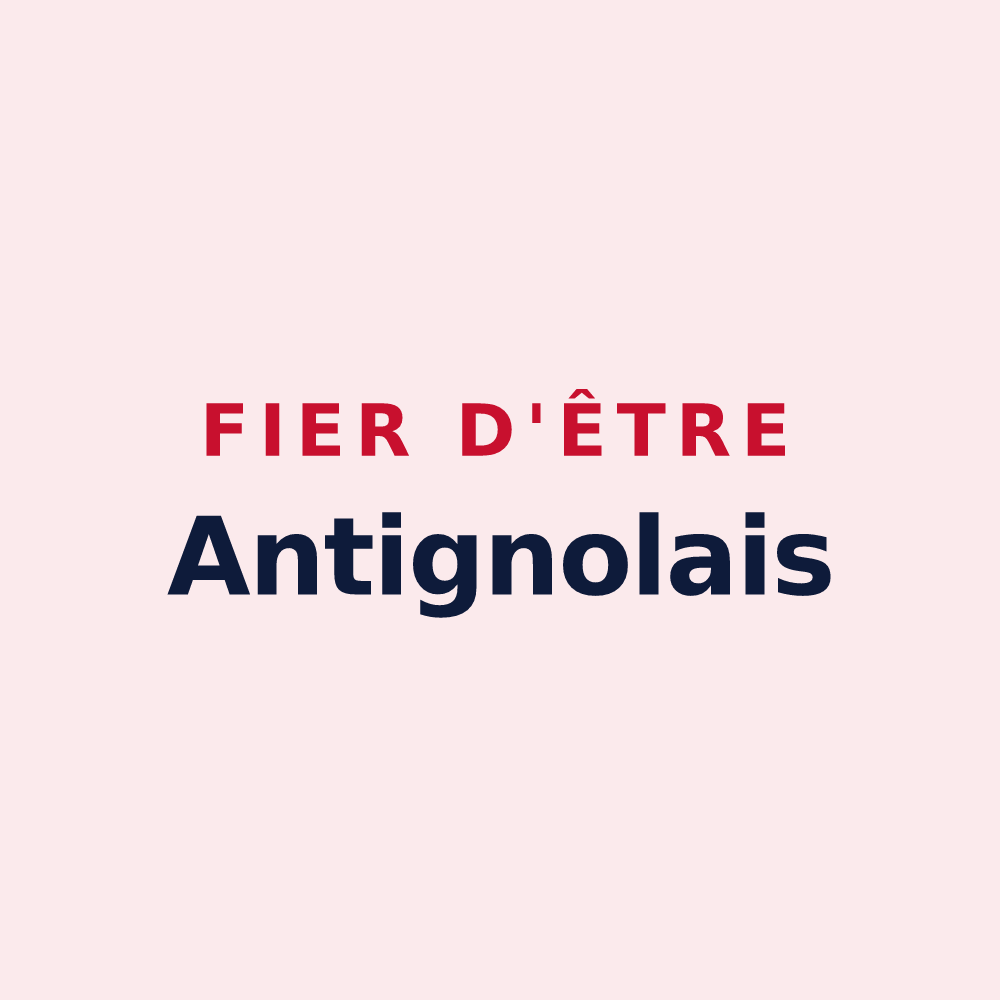 Magnet « Fier d'être Antignolais » — design pour Antigny