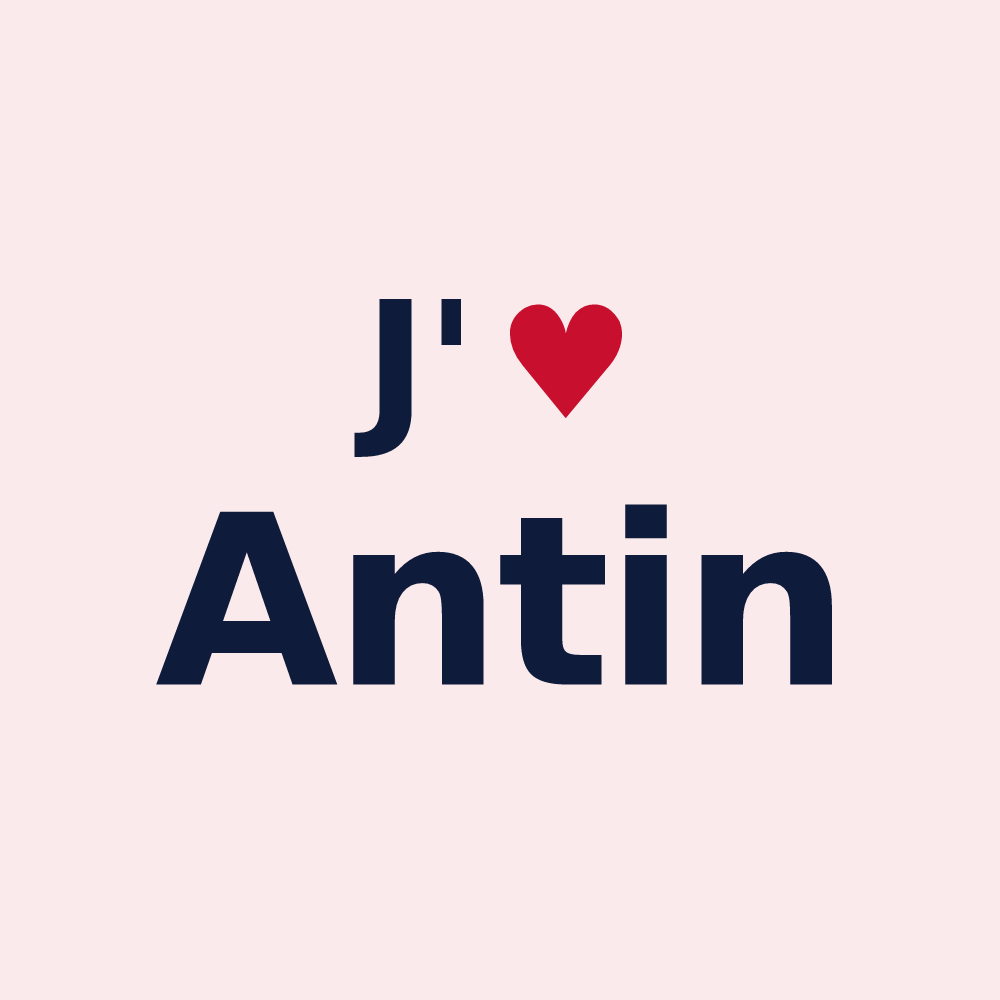 Magnet personnalisé Antin — design J'aime Antin