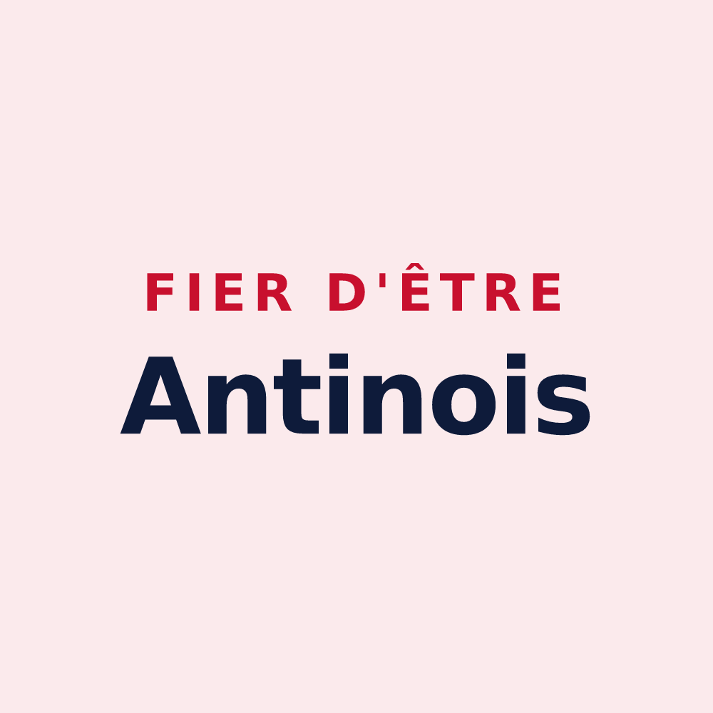 Magnet « Fier d'être Antinois » — design pour Antin