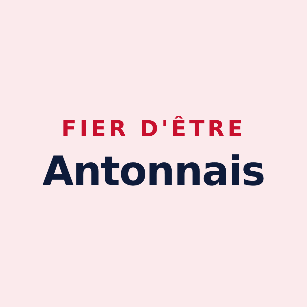 Magnet « Fier d'être Antonnais » — design pour Antonne-et-Trigonant