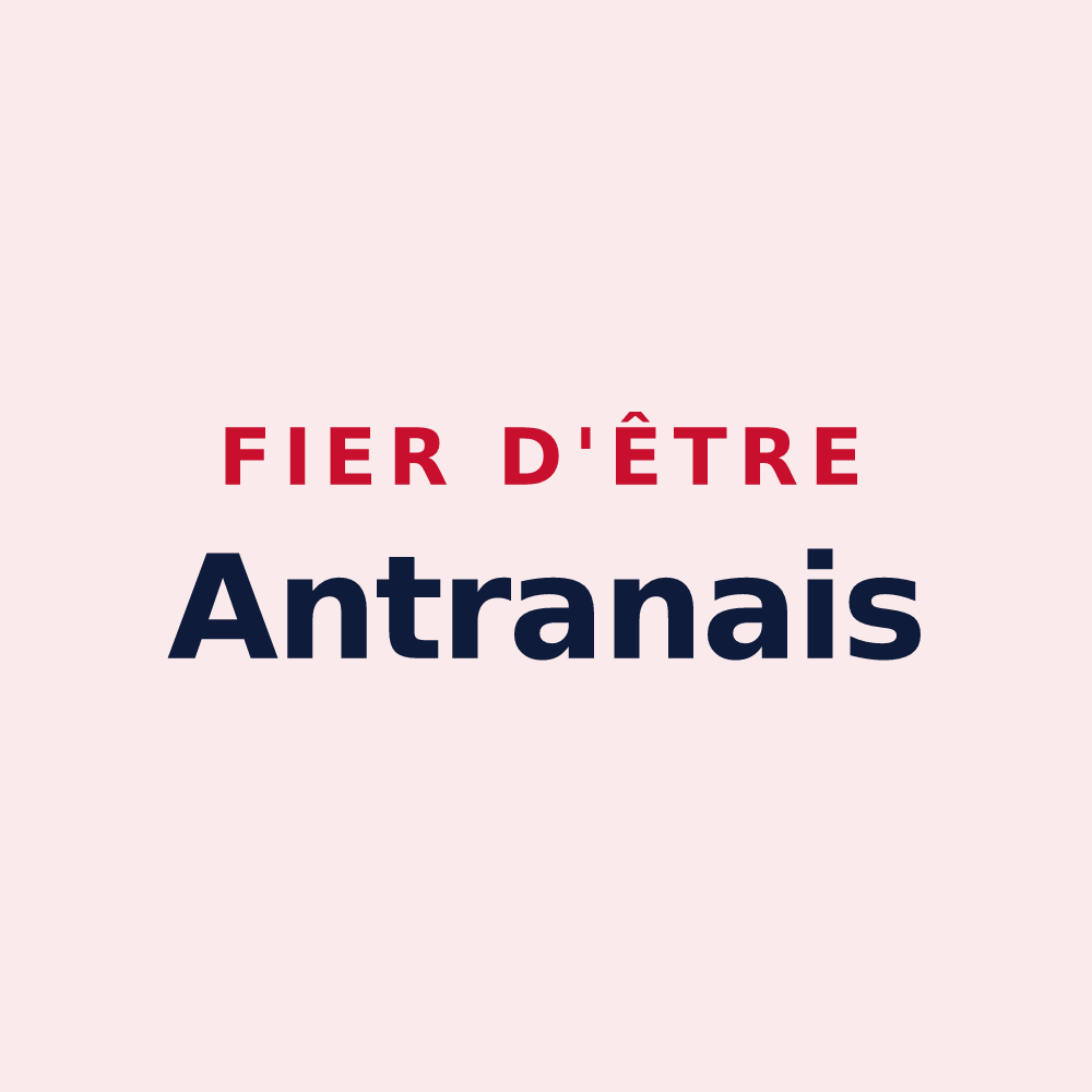 Magnet « Fier d'être Antranais » — design pour Antran