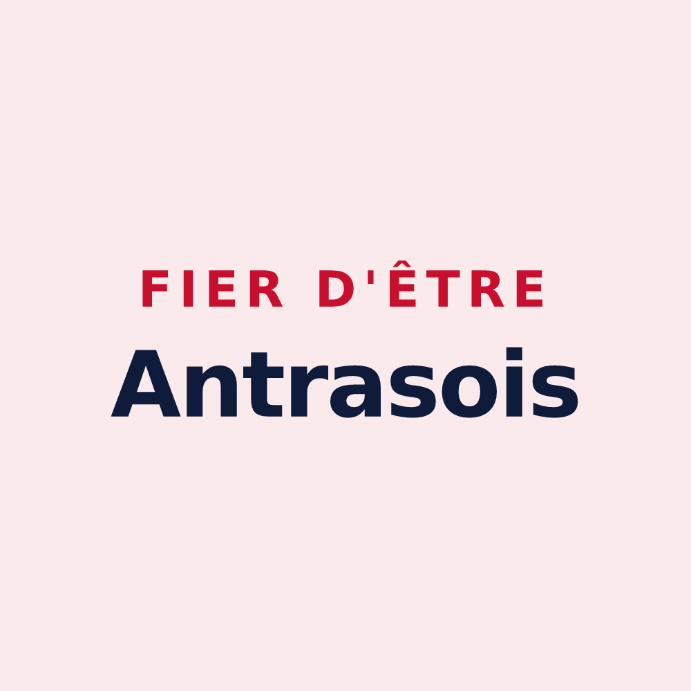 Magnet « Fier d'être Antrasois » — design pour Antras