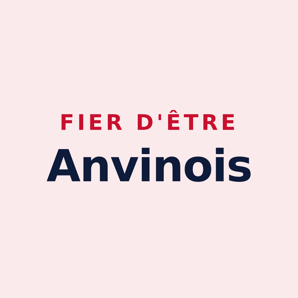 Magnet « Fier d'être Anvinois » — design pour Anvin