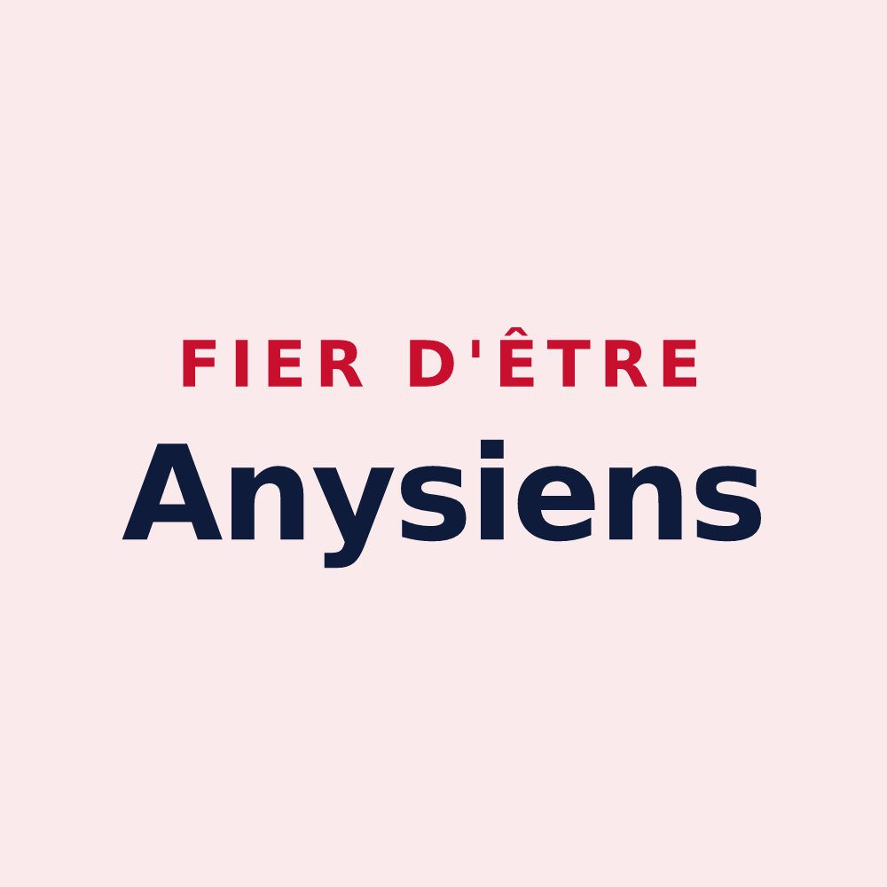 Magnet « Fier d'être Anysiens » — design pour Any-Martin-Rieux