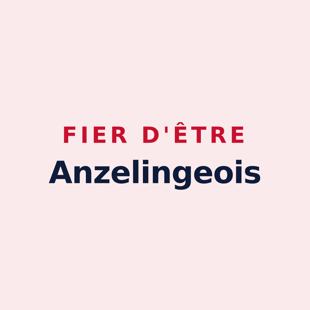 Magnet « Fier d'être Anzelingeois » — design pour Anzeling