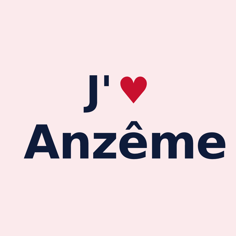 Magnet personnalisé Anzême — design J'aime Anzême