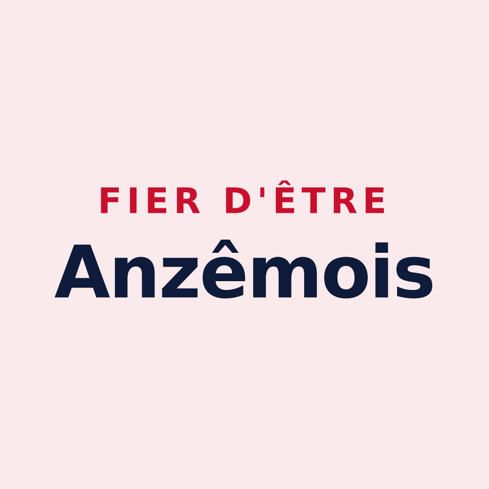 Magnet « Fier d'être Anzêmois » — design pour Anzême