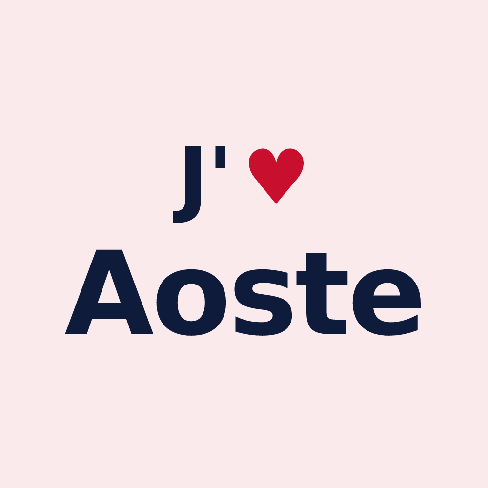Magnet personnalisé Aoste — design J'aime Aoste