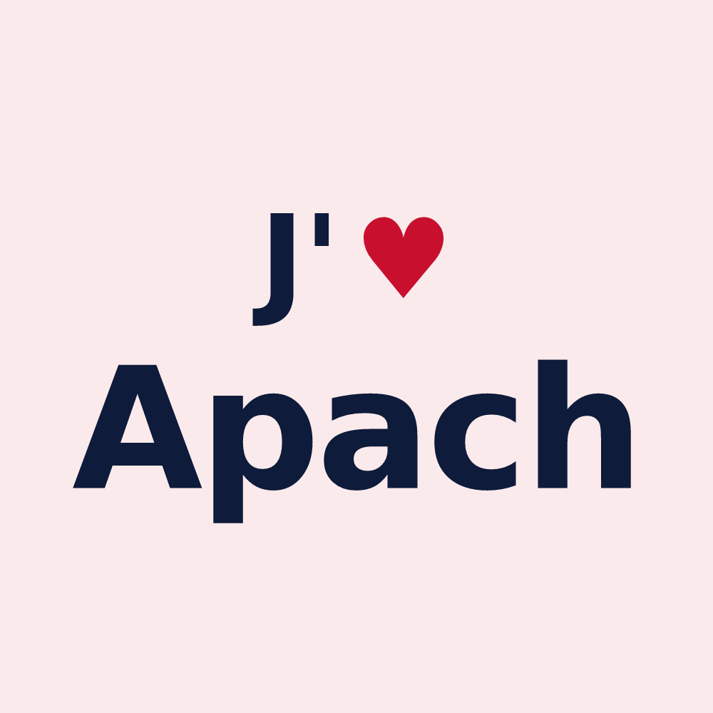 Magnet personnalisé Apach — design J'aime Apach