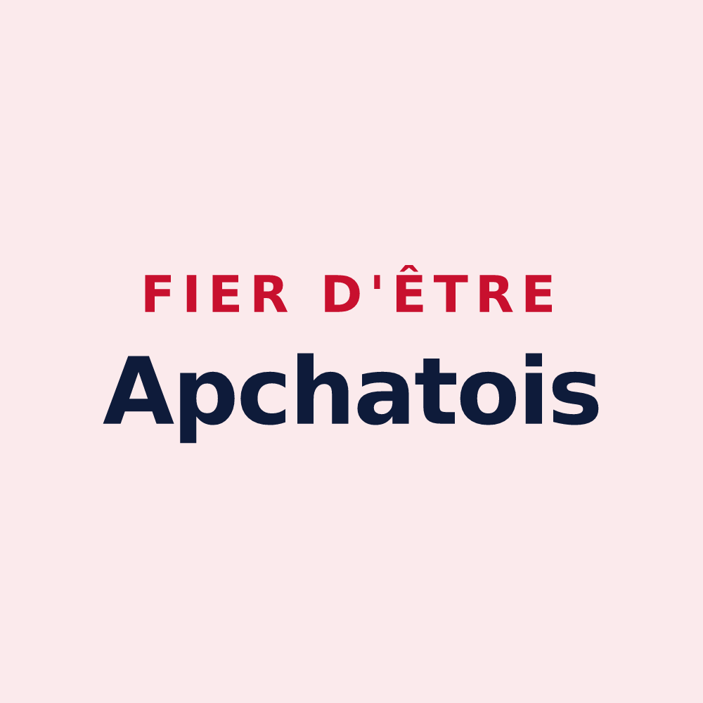 Magnet « Fier d'être Apchatois » — design pour Apchat