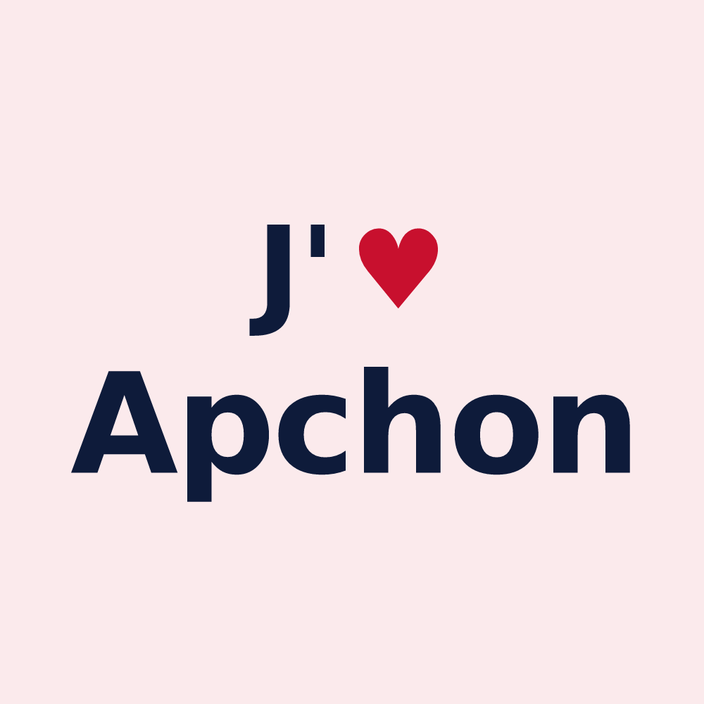 Magnet personnalisé Apchon — design J'aime Apchon