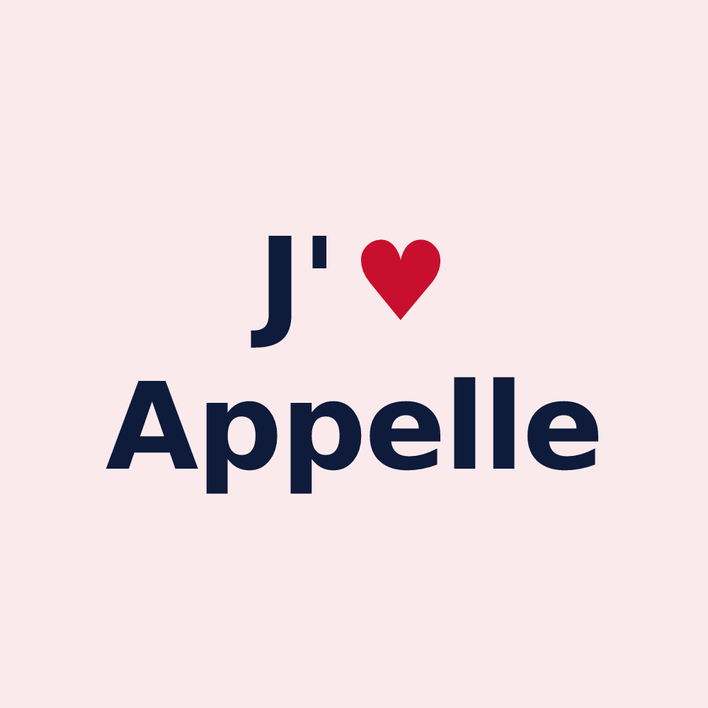 Magnet personnalisé Appelle — design J'aime Appelle