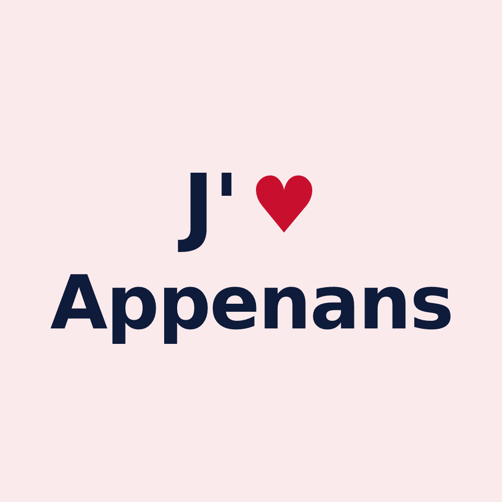 Magnet personnalisé Appenans — design J'aime Appenans