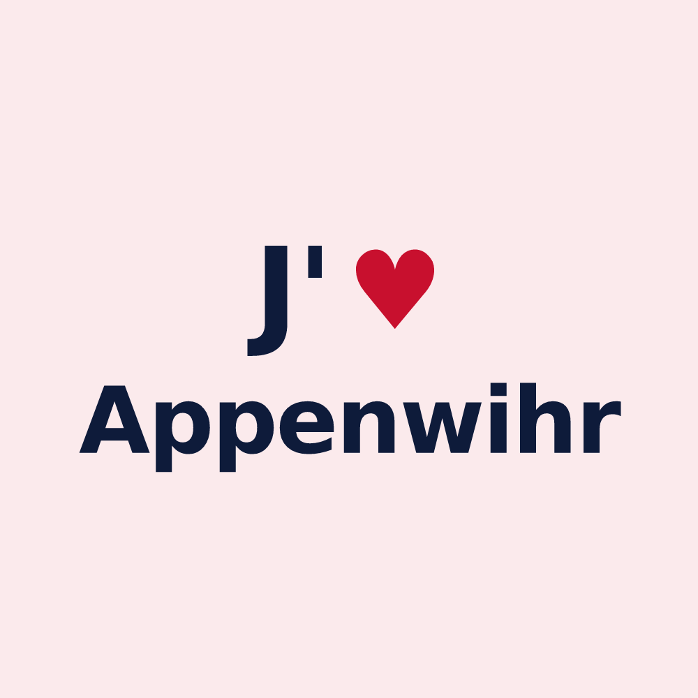 Magnet personnalisé Appenwihr — design J'aime Appenwihr