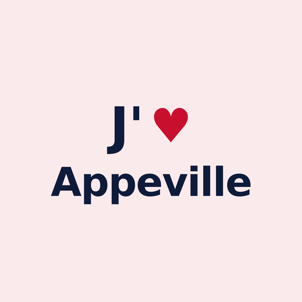 Magnet personnalisé Appeville — design J'aime Appeville